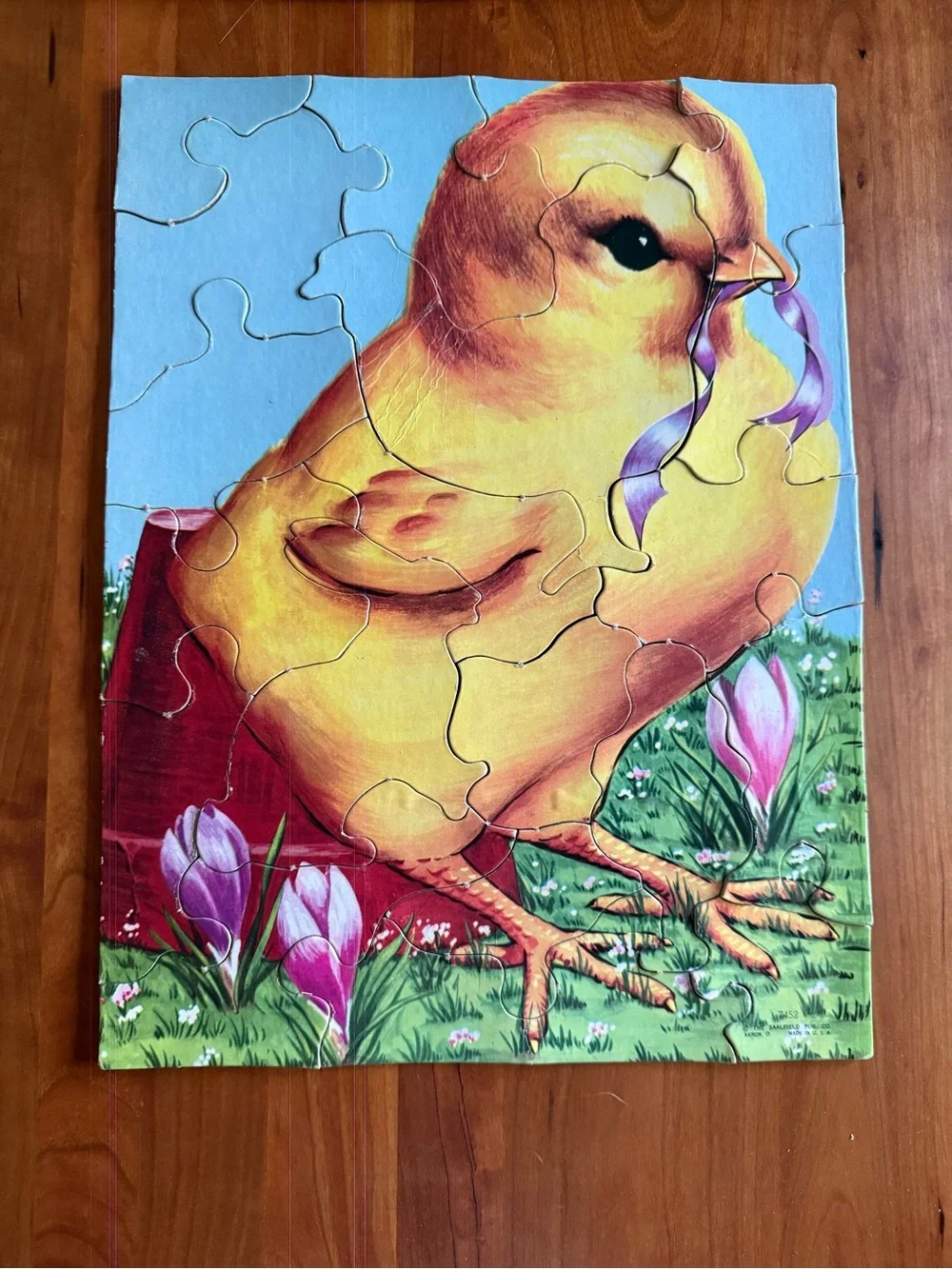 Vintage Preschool Picture Puzzles - 6 Easy Interlocking Puzzles